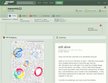Tablet Screenshot of meowmix22.deviantart.com