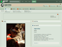 Tablet Screenshot of legionistka.deviantart.com