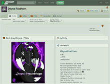 Tablet Screenshot of deyna-foxthorn.deviantart.com