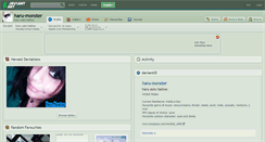 Desktop Screenshot of haru-monster.deviantart.com