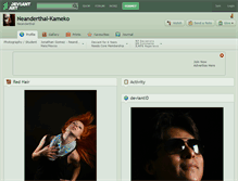 Tablet Screenshot of neanderthal-kameko.deviantart.com