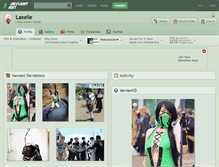 Tablet Screenshot of laxelle.deviantart.com