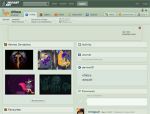Tablet Screenshot of chioca.deviantart.com