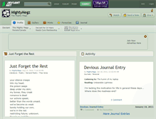 Tablet Screenshot of mightymegz.deviantart.com