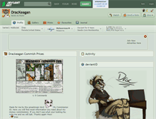 Tablet Screenshot of drackeagan.deviantart.com