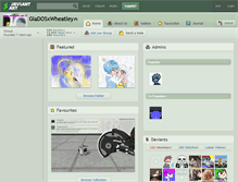 Tablet Screenshot of gladosxwheatley.deviantart.com