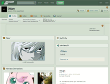 Tablet Screenshot of otiam.deviantart.com