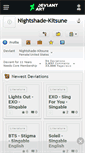 Mobile Screenshot of nightshade-kitsune.deviantart.com