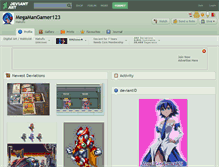 Tablet Screenshot of megamangamer123.deviantart.com
