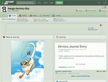 Tablet Screenshot of mango-monkey-boy.deviantart.com