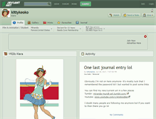 Tablet Screenshot of kittykeoko.deviantart.com
