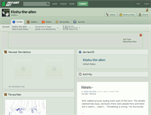 Tablet Screenshot of kisshu-the-alien.deviantart.com