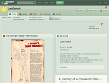 Tablet Screenshot of lastgambit.deviantart.com