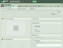 Tablet Screenshot of link-wolf.deviantart.com