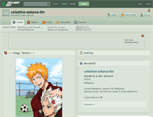 Tablet Screenshot of celestine-aokawa-lim.deviantart.com