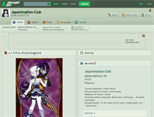 Tablet Screenshot of japanimation-club.deviantart.com