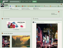 Tablet Screenshot of krats.deviantart.com