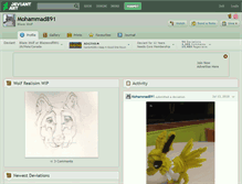 Tablet Screenshot of mohammad891.deviantart.com