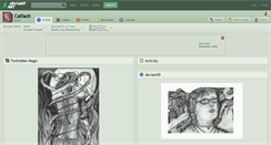Desktop Screenshot of caillach.deviantart.com