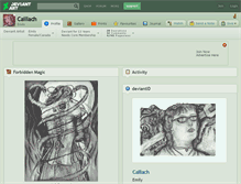 Tablet Screenshot of caillach.deviantart.com