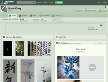 Tablet Screenshot of jimwolfdog.deviantart.com