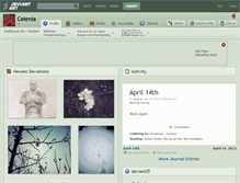 Tablet Screenshot of celenia.deviantart.com