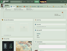 Tablet Screenshot of lochu.deviantart.com