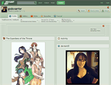 Tablet Screenshot of godswarrior.deviantart.com