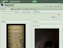 Tablet Screenshot of designed-devil.deviantart.com