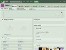 Tablet Screenshot of dkhawk.deviantart.com