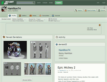 Tablet Screenshot of hamilton74.deviantart.com