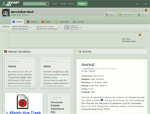 Tablet Screenshot of derektherobot.deviantart.com