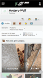 Mobile Screenshot of mystery-wolf.deviantart.com