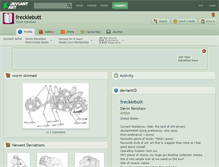 Tablet Screenshot of frecklebutt.deviantart.com