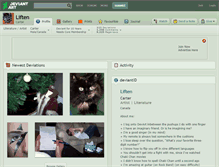 Tablet Screenshot of liften.deviantart.com