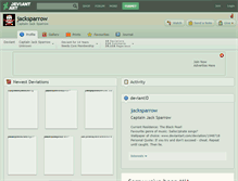Tablet Screenshot of jacksparrow.deviantart.com