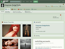 Tablet Screenshot of empyrean-designworks.deviantart.com