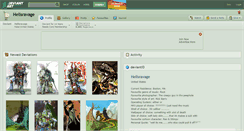 Desktop Screenshot of hellsravage.deviantart.com