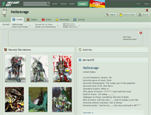 Tablet Screenshot of hellsravage.deviantart.com