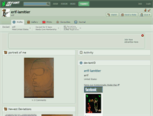 Tablet Screenshot of erif-lamitier.deviantart.com