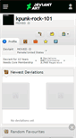 Mobile Screenshot of kpunk-rock-101.deviantart.com