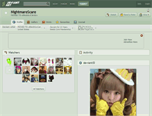 Tablet Screenshot of nightmarescare.deviantart.com