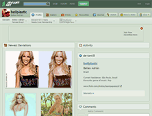 Tablet Screenshot of bellplastic.deviantart.com