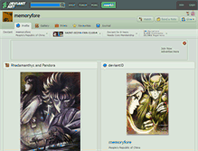 Tablet Screenshot of memoryfore.deviantart.com