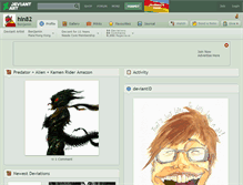Tablet Screenshot of hin82.deviantart.com