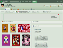 Tablet Screenshot of maybe2day.deviantart.com