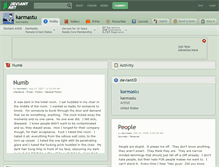 Tablet Screenshot of karmastu.deviantart.com