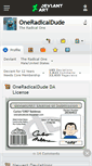 Mobile Screenshot of oneradicaldude.deviantart.com