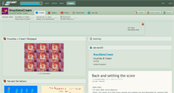 Desktop Screenshot of knucklesxcream.deviantart.com