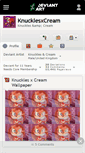 Mobile Screenshot of knucklesxcream.deviantart.com